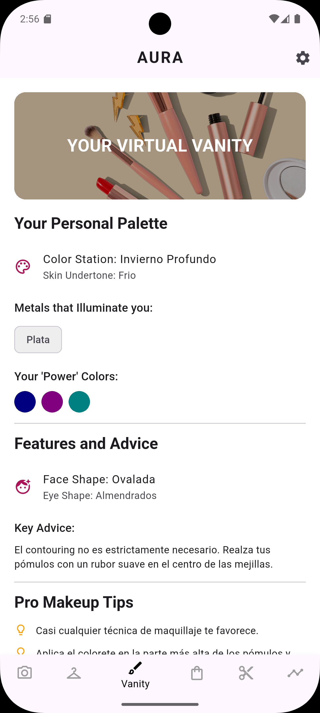 Captura de pantalla de Aura Style