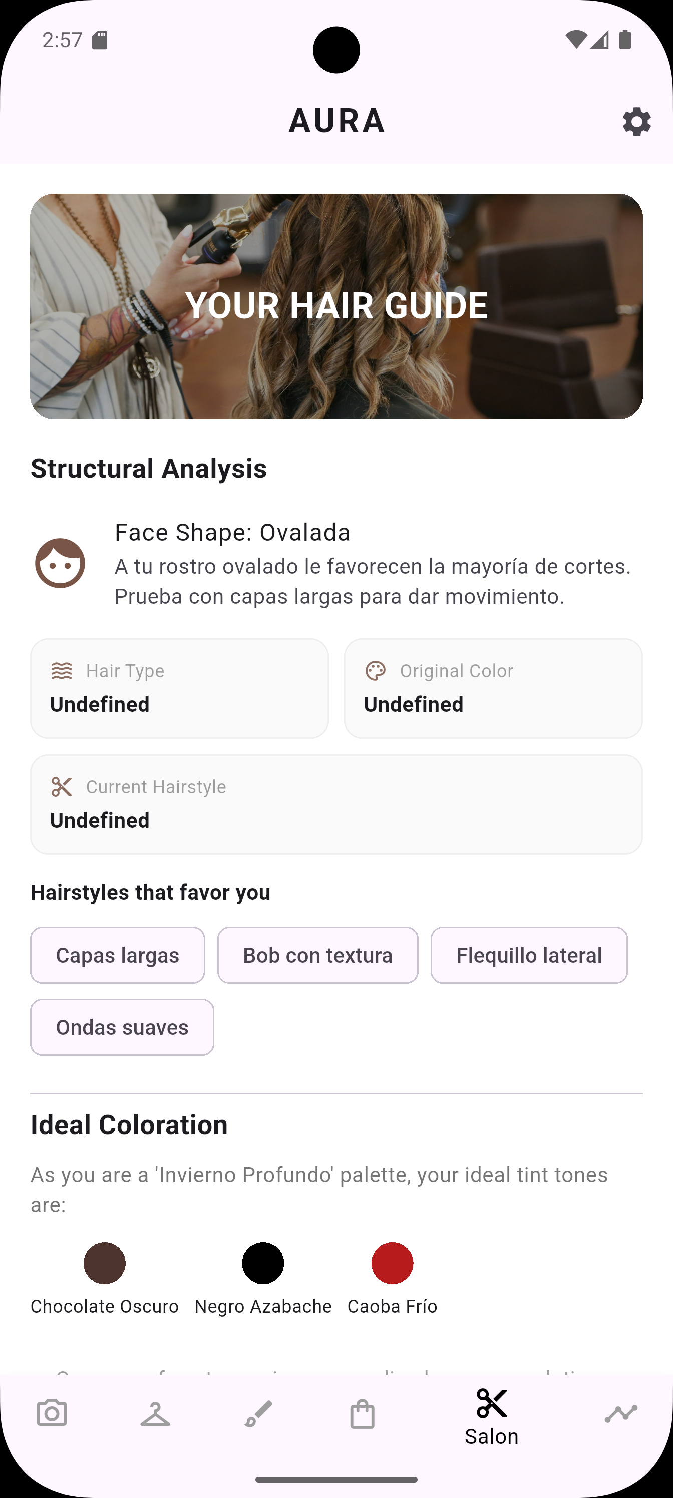 Captura de pantalla de Aura Style