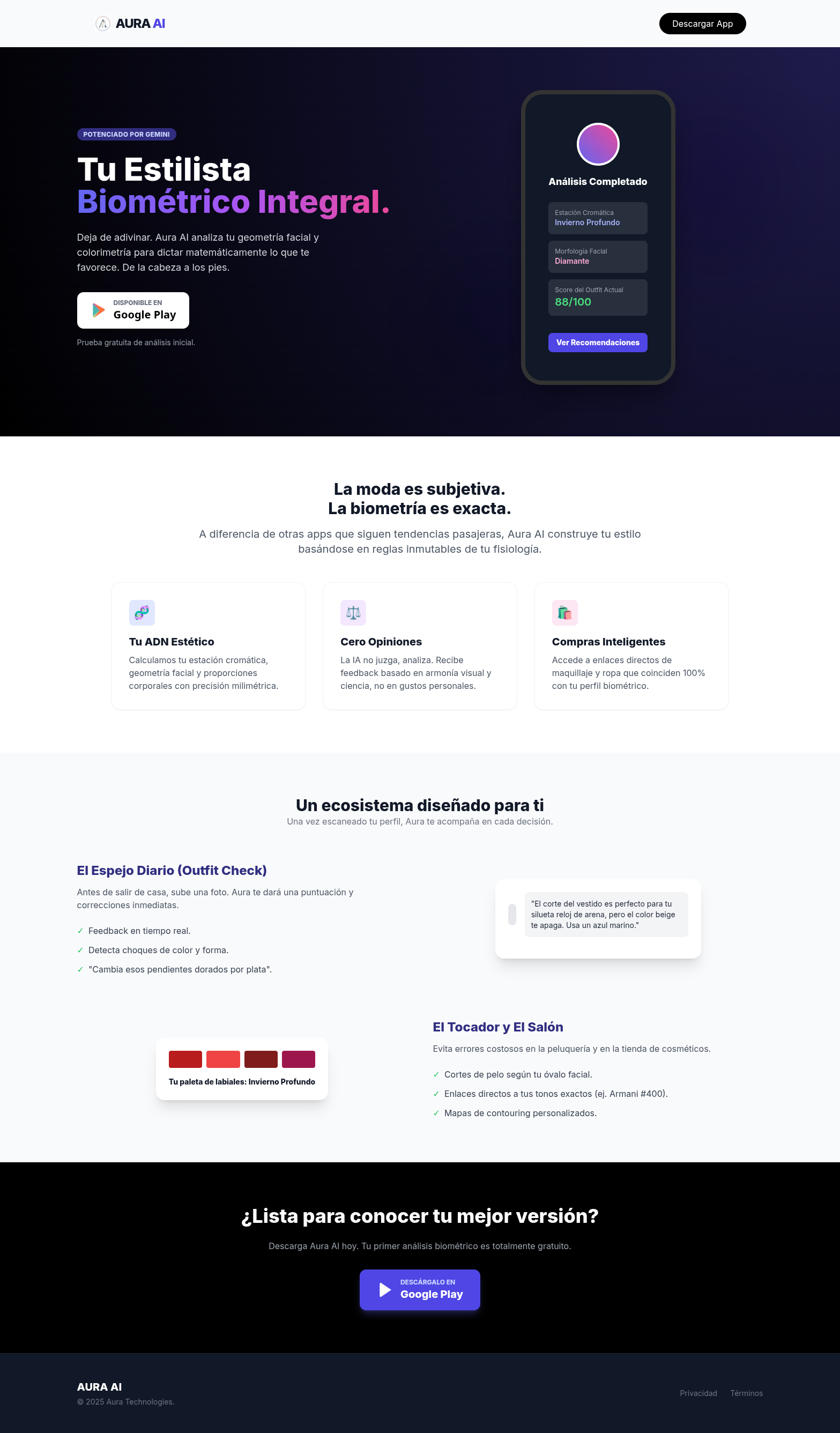 Captura de pantalla de Aura Style