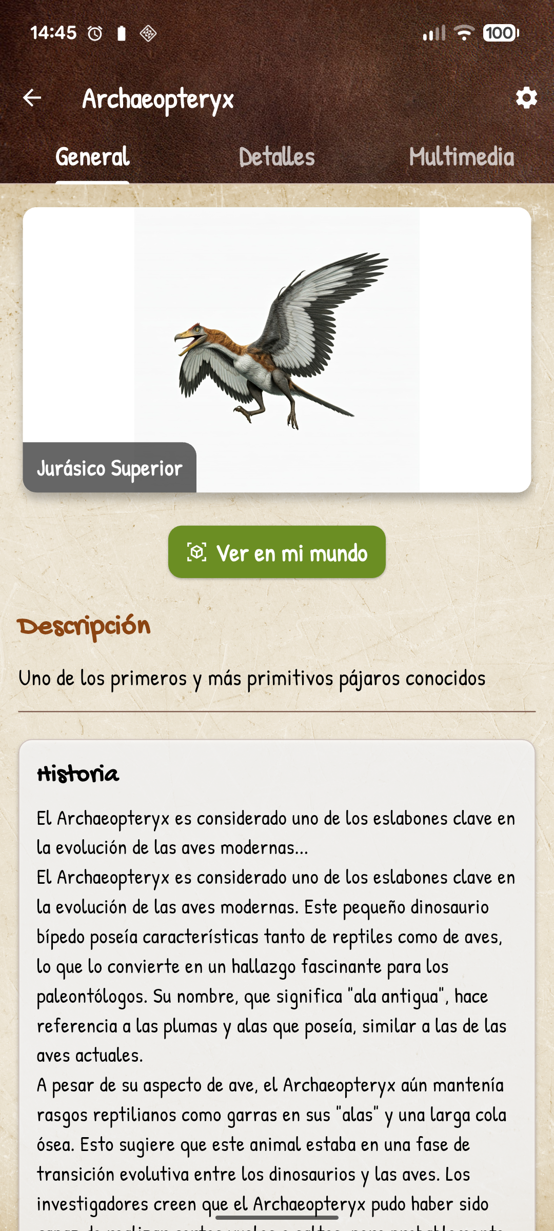 Captura de pantalla de Emma Descubre... Dinosaurios