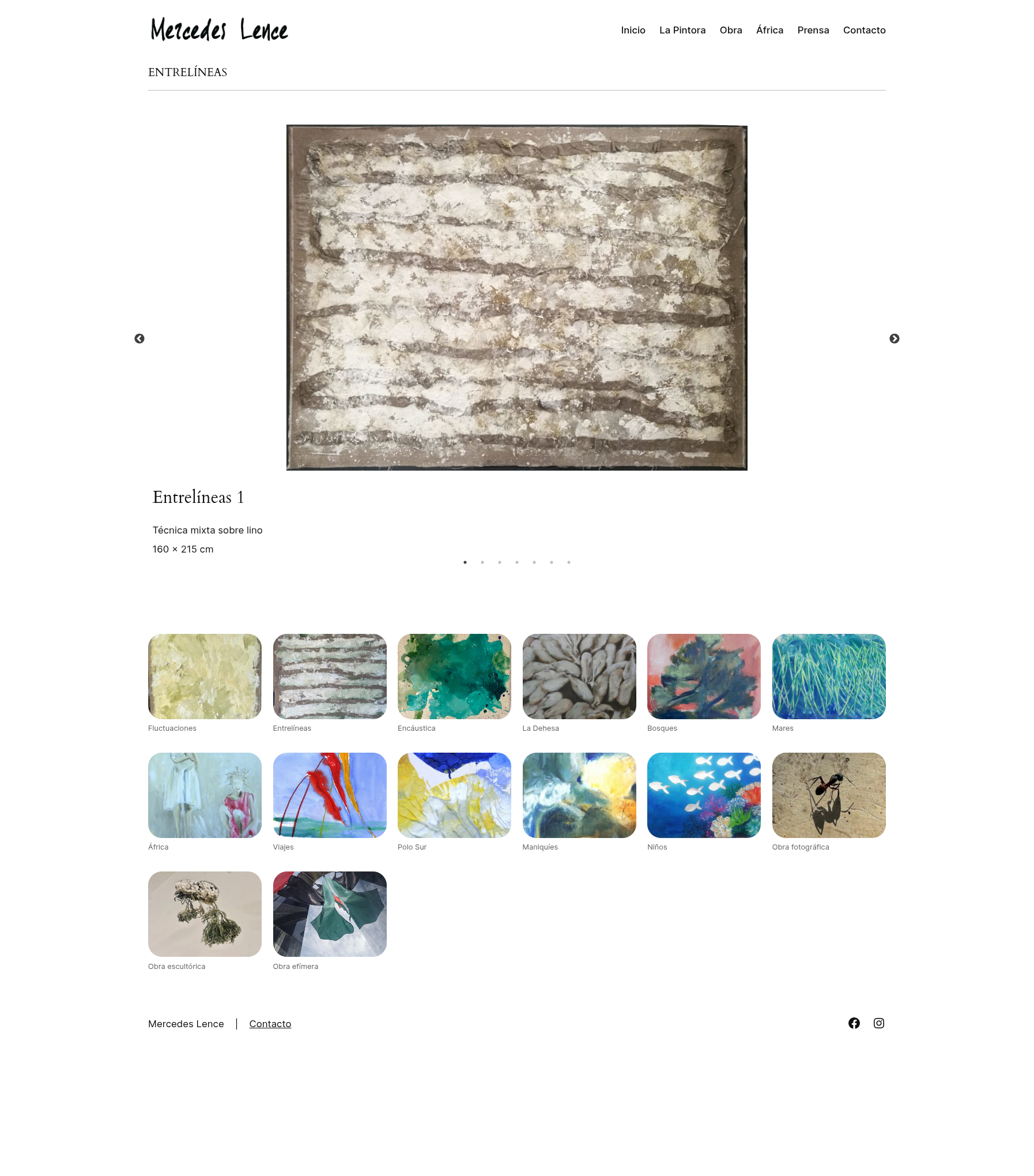 Captura de pantalla de Mercedes Lence