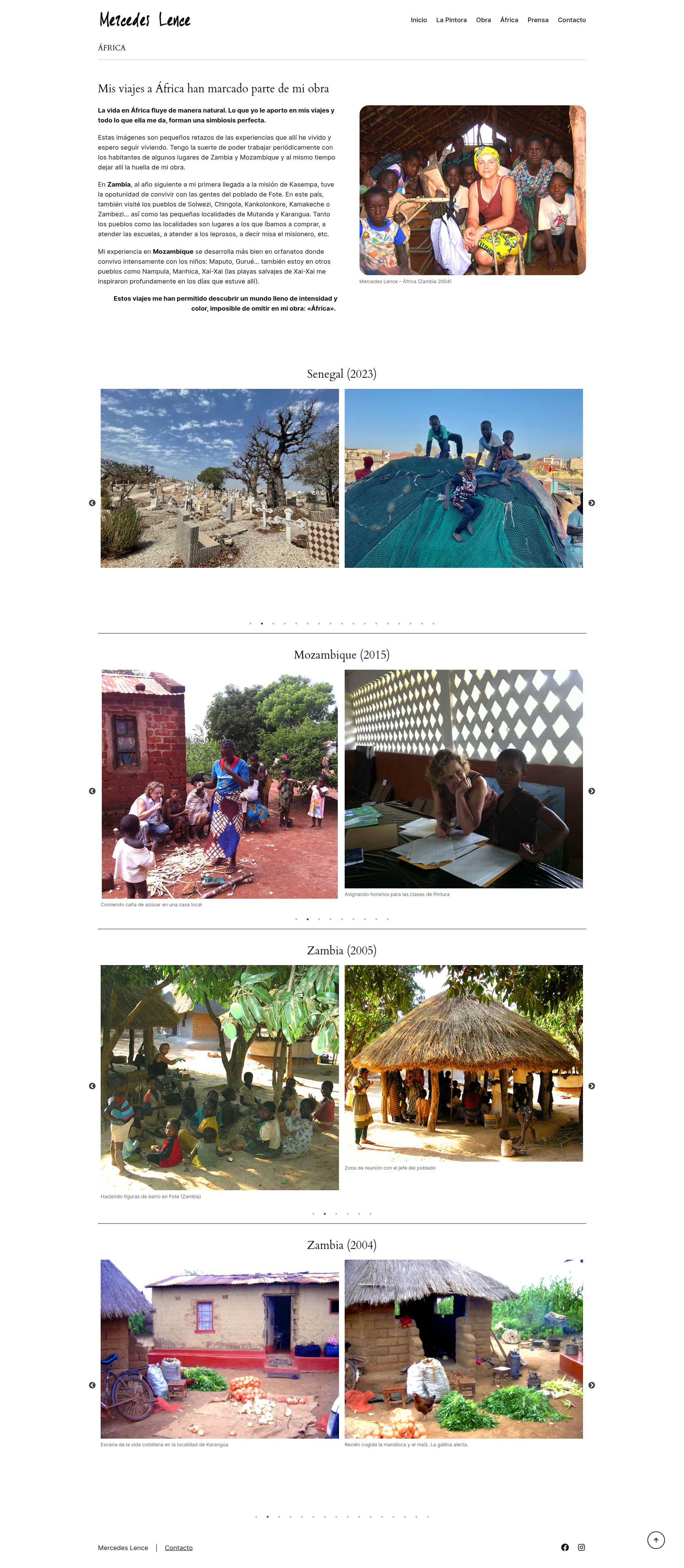 Captura de pantalla de Mercedes Lence