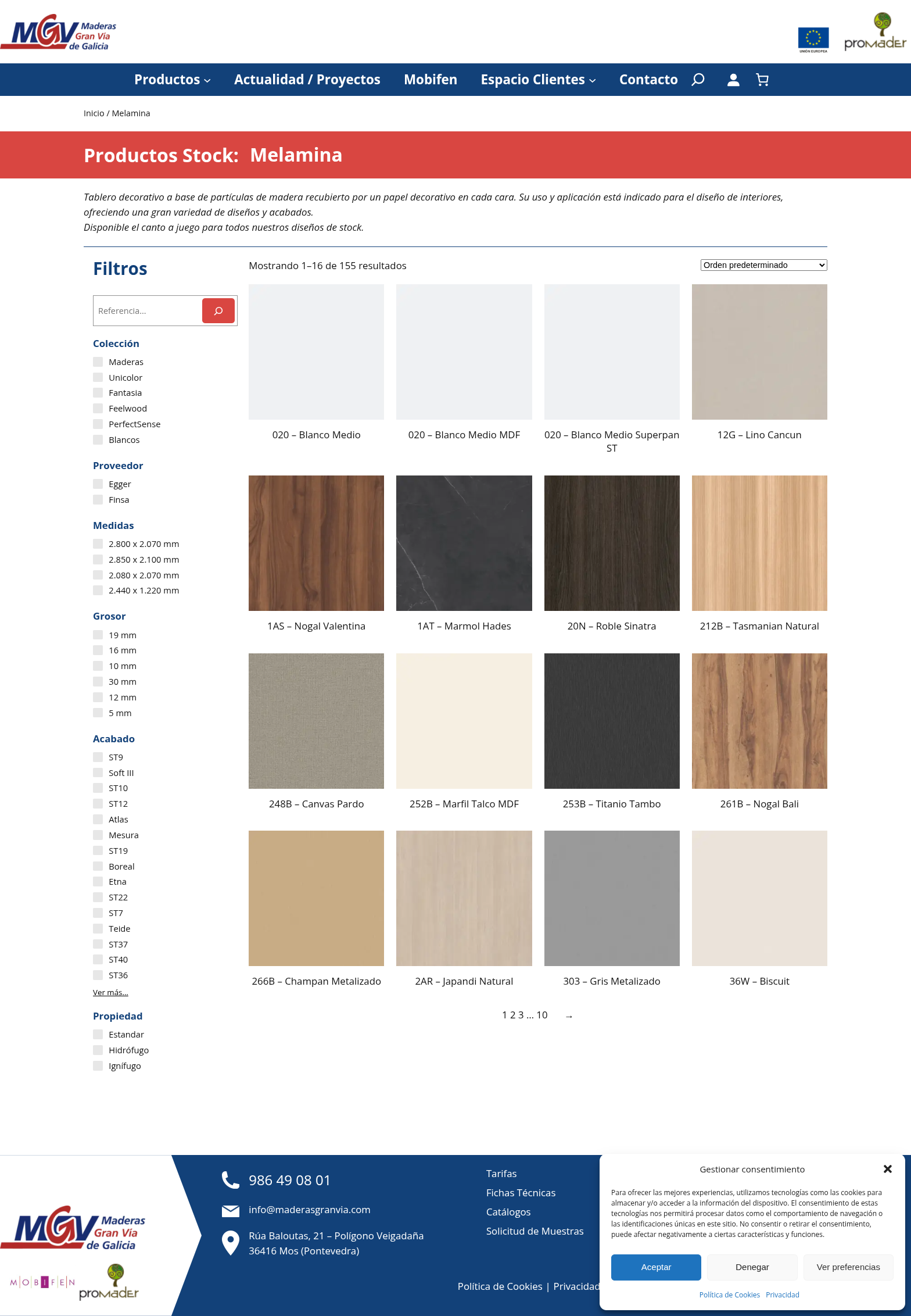Captura de pantalla de Maderas Gran Vía