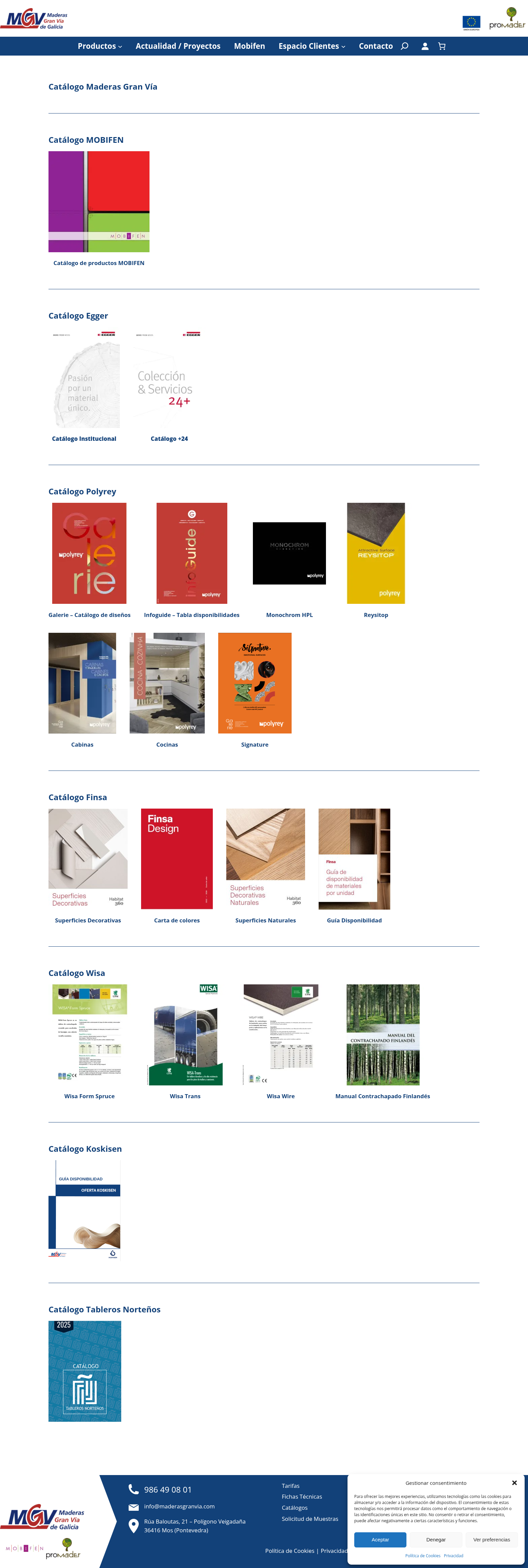 Captura de pantalla de Maderas Gran Vía