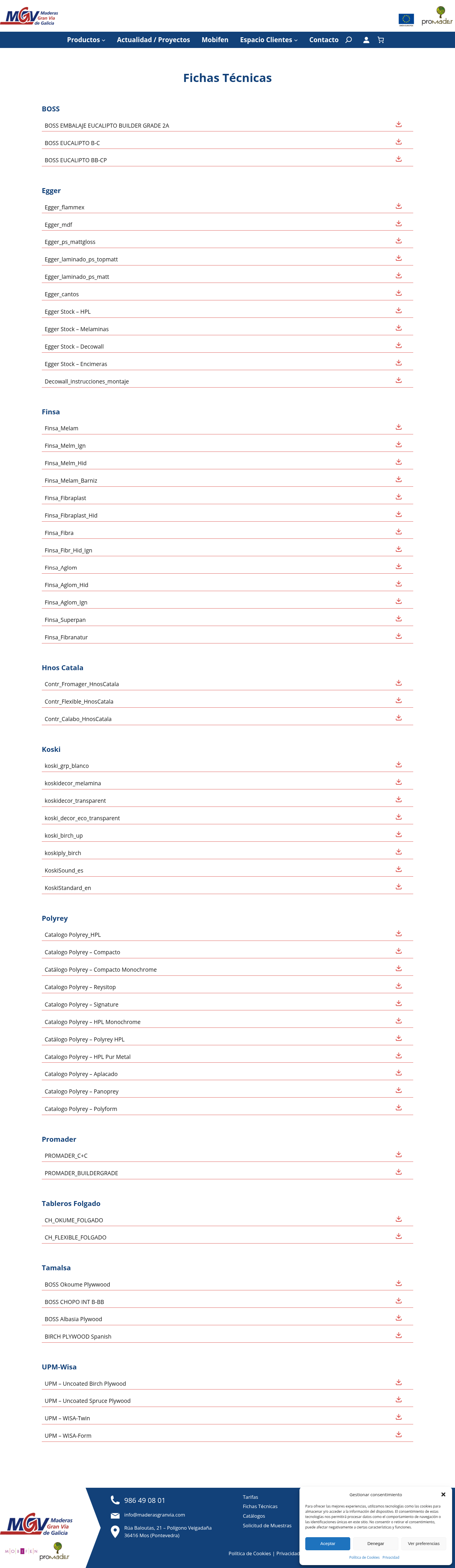 Captura de pantalla de Maderas Gran Vía