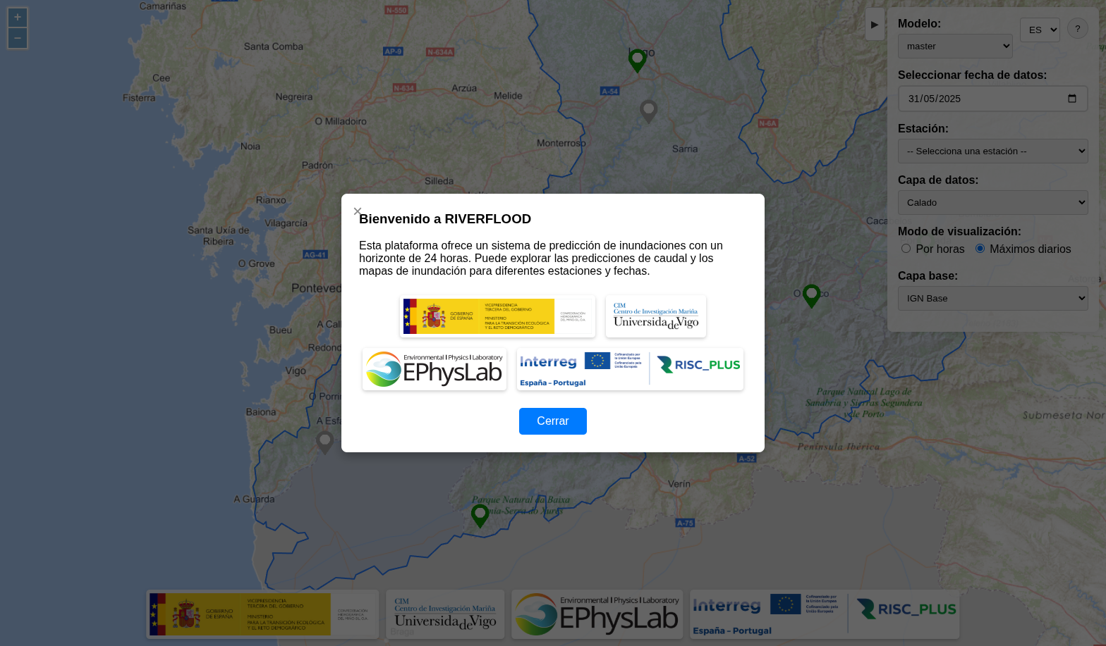 Proyecto Riverflood - Desarrollo web
