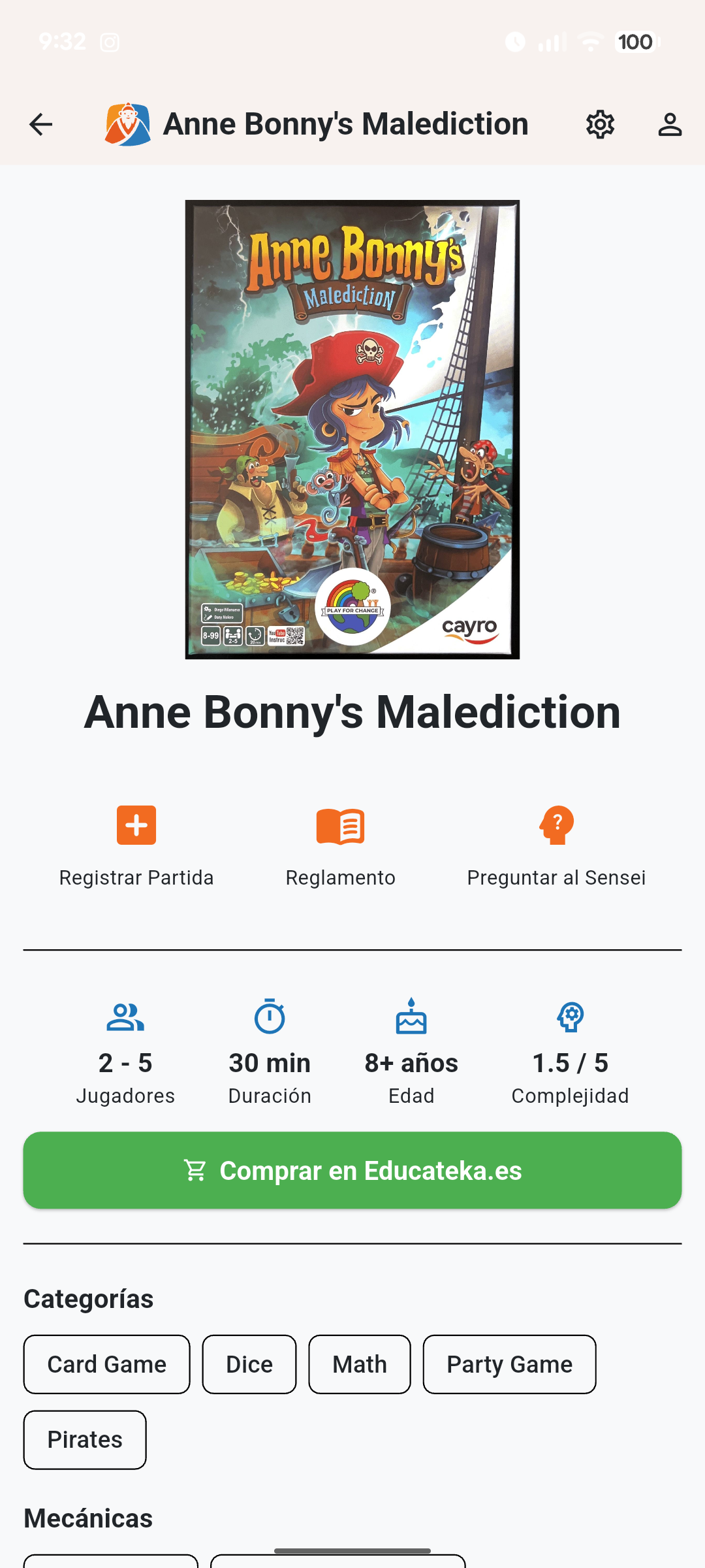 Captura de pantalla de Sensei Lúdico