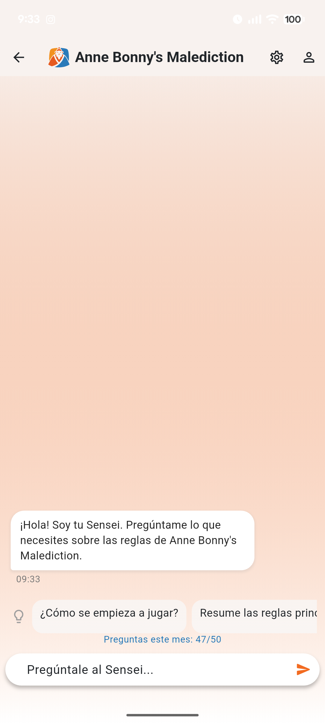 Captura de pantalla de Sensei Lúdico